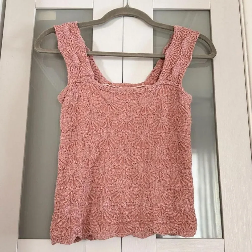 Free People Love Letter Cami in Dusty Rose Boho Pink - Women's Size M/L